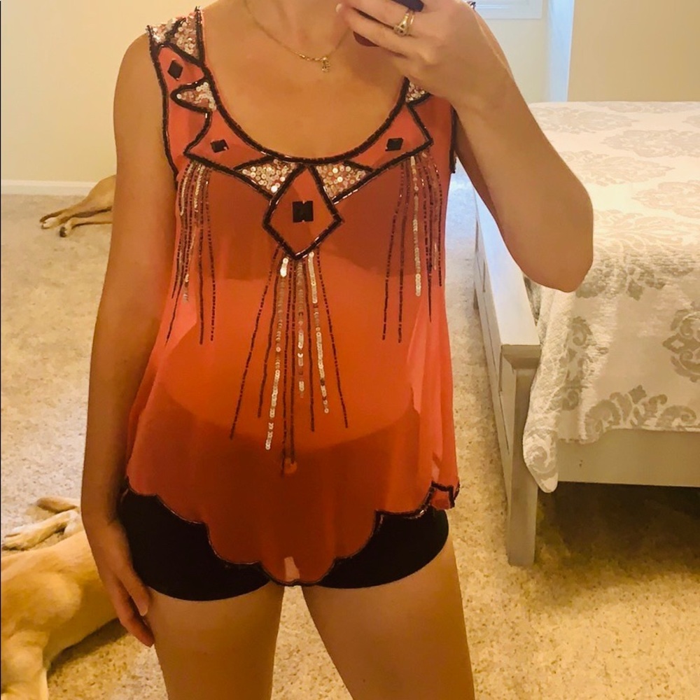 Awake Couture Beaded Top - Picture 2 of 9